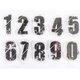 Clear Reusable Stamps - Big Numbers 1-0: 