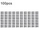 iPhone 15 Pro Max 100pcs/set LCD Side Black Adhesive Sticker(04): 