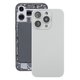 iPhone 16 Pro Original Glass Battery Back Cover with Camera Lens Cover + MagSafe Magnet(Silver): 
