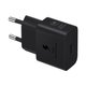Samsung Original 25W Single Type C Port GaN Ultra Fast Charging Wall Charger (Black): 