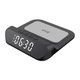 Sn�g 15W Wireless Desktop Charging Plate with Clock (Black): 