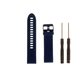 E?pique Silicone Plain Watch Strap ? Garmin Venu/ Vivomove 3/ Vivoactive 3/ Forerunner 245/ Forerunner 645 (Navy): 
