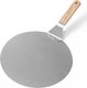 Chenshia Stainless Steel Baking Pizza Peel & Wood Handle Wide Pizza Spatula: 