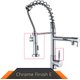 Frosted Chrome B,Chrome Spring Pull Down Kitchen Faucet,Kitchen Accessories: 