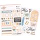 Rosie?s Studio Clementine Chipboard Stickers (2 Sheets): 