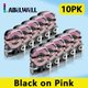 10PK Black on Pink,9mm,SS12KW label tape compatible for LW-300 LW-400 LW-600P LW-700  LW-700P label printer: 
