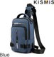 Blue,Men's Multifunction Messenger Bag Shoulder Cloth Chest: 