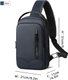 Blue,HK Waterproof Men's Shoulder Bag Lightweight Crossbody Bag Oxford: 