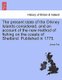 The Present State of the Orkney Islands Considered, and an Account of the New Method of Fishing on the Coasts of Shetland....