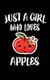 Just A Girl Who Loves Apples - Animal Nature Collection (Paperback): Marko Marcus