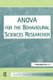 ANOVA for the Behavioral Sciences Researcher (Hardcover, New): Rudolf N. Cardinal, Michael R.F. Aitken