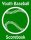 Youth Baseball Scorebook - 100 Scorecards For Baseball and Softball Games (Paperback): Franc Faria