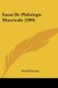 Essai De Philologie Muscicale (1896) (French, Paperback): Paul D'Acosta