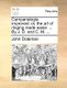Campanalogia Improved - Or, the Art of Ringing Made Easie: ... by J. D. and C. M. ... (Paperback): John Doleman