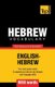 Hebrew vocabulary for English speakers - 9000 words (Paperback): Andrey Taranov