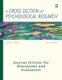 A Cross Section of Psychological Research - Journal Articles for Discussion and Evaluation (Paperback, 2nd edition): Andrea...