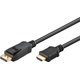 Goobay DisplayPort to HDMI Adapter 2m Cable: 