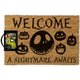 A Nightmare Before Christmas Door Mat - A Nightmare Awaits: 
