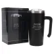 Man of God Black Stainless Steel Travel Mug with Handle: 