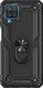 Raz Tech Shockproof Armor Stand Case for Samsung Galaxy A12 (Black: 