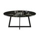 Finery Verena Dining Table (Marble Black): 