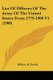 List Of Officers Of The Army Of The United States From 1779-1900 V1 (1900) (Paperback): William H Powell