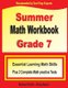 Summer Math Workbook Grade 7 - Essential Learning Math Skills Plus Two Complete Math Practice Tests (Paperback): Michael Smith,...