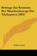 Beitrage Zur Kenntnis Der Mundwerkzeuge Der Trichoptera (1893) (German, Paperback): Robert Lucas