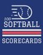 100 Softball Scorecards - 100 Scoring Sheets For Baseball and Softball Games (8.5x11) (Paperback): Jose Waterhouse