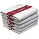 Bunty's Kitchen Towel - Design 2593  - 046x066cms - (05 Pc Pack) - Racing Red: 