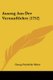 Auszug Aus Der Vernunftlehre (1752) (Paperback): Georg Friedrich Meier