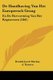 De Handhaving Van Het Europeesch Gezag - En De Hervorming Van Het Regtswezen (1861) (Chinese, Paperback): Donald Jacob MacKay,...