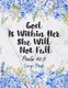 God Is Within Her She Will Not Fall Psalm 46 - 5: Cute Christian Address Book with Alphabetical Organizer, Names, Addresses,...