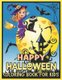Happy Halloween Coloring Book For Kids - Cute and Fun Halloween Designs Including Witches, Ghosts, Pumpkins, Haunted Houses,...