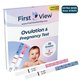 FirstView 5mm Extra-Wide Ovulation & Pregnancy Test Kit (10 LH + 2 HCG): 