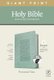 NLT Personal Size Giant Print Bible, Filament Edition, Teal (Large print, Leather / fine binding, Large type / large print...