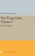 The T'ang Code, Volume I - General Principles (Hardcover): Wallace Johnson