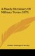 A Handy Dictionary of Military Terms (1873) (Hardcover): William Wallingford Knollys