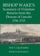 Bishop Wake's Summary of Visitation Returns from the Diocese of Lincoln 1705-15, Part 1 - Lincolnshire (Hardcover, New):...