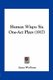 Human Wisps - Six One-Act Plays (1917) (Paperback): Anna Wolfrom