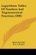Logarithmic Tables Of Numbers And Trigonometrical Functions (1896) (Paperback): Baron Von Vega