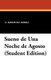 Sueno de Una Noche de Agosto (Student Edition) (Spanish, Paperback): G.Martinez Sierra