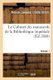Le Cabinet Des Manuscrits de la Bibliotheque Imperiale. Volume 1 (French, Paperback): Leopold Delisle