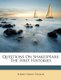 Questions on Shakespeare - The First Histories (Paperback): Albert Harris Tolman