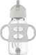Dr. Brown's Wide Neck Sippy Straw Bottle w/ Silicone Handles Gray 1-Pack 270 ml: 