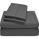 Wonder Trend Wrinkle Resistant Sheet Set (Charcoal)(4 Piece): 