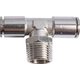 Metal Pu Fitting T-Joint 10mm 1/8" M: 