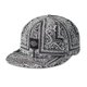 Bandana Low Profile Snapback Cap - Black Beauty: 