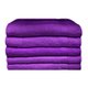 Bunty Plush 100% Cotton Bath Sheet (Royal Lilac)(Pack of 5)(450gsm)(90 x 150cm): 