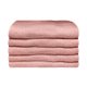 Bunty Plush 100% Cotton Bath Sheet (English Rose)(Pack of 5)(450gsm)(90 x 150cm): 